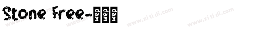 Stone Free字体转换
